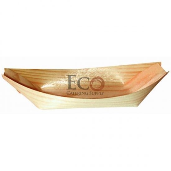 Wooden Boat Trays 5.1 Inch x 3.1 (3.5oz) 2000/cs - Click Image to Close
