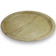 Bamboo Round Tray / Cocktail Server 13.25 Inch 12/cs