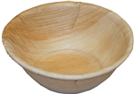 4" round Biodegradable Fallen Palm Leaf Bowls (100/cs)
