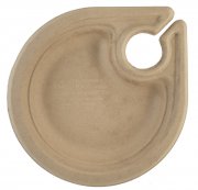 Compostable Party Plates with Cup Holder 7 Inch 1000/ CS