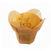 4 oz Golden Brown Lotus Baking Cups 3.25 x 1.7" - 1000 / cs