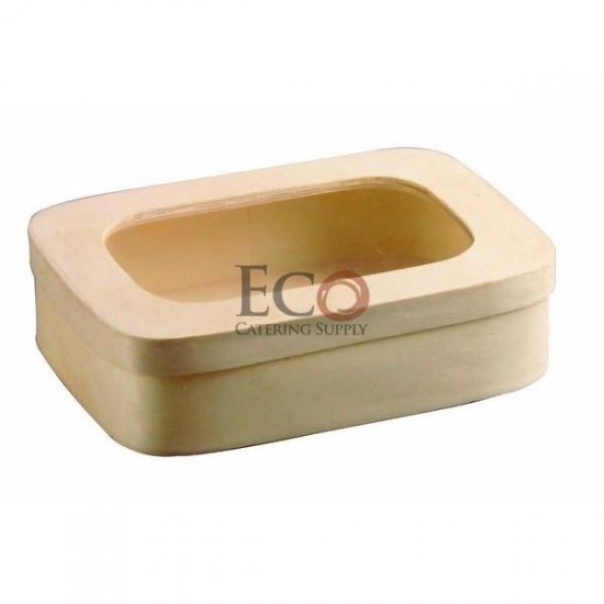 Saga Rectangular Wooden Box With Lid For Baking - 7 X 5 X 1.9 - - Click Image to Close
