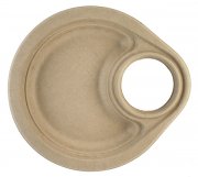 Compostable Party Plates with Cup Holder 9 Inch 400/ CS