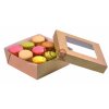 Kraft Brown Box W/ Window Lid - Base: 4.7 X 4.7 X 2 - 250/CS