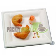 LID FOR Sugar Cane Square Plate - 7.8 X 7.8 - 250/CS